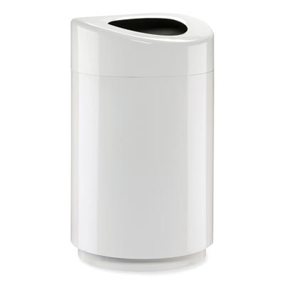 WASTEBASKET,LG OVAL WH